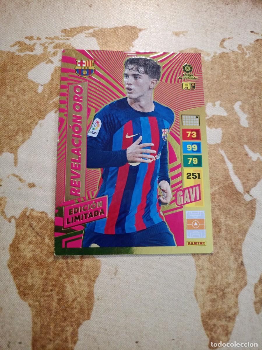 Cromos de f&uacute;tbol: # Edici&oacute;n limitada GAVI REVELACI&Oacute;N ORO Adrenalyn 2022-23