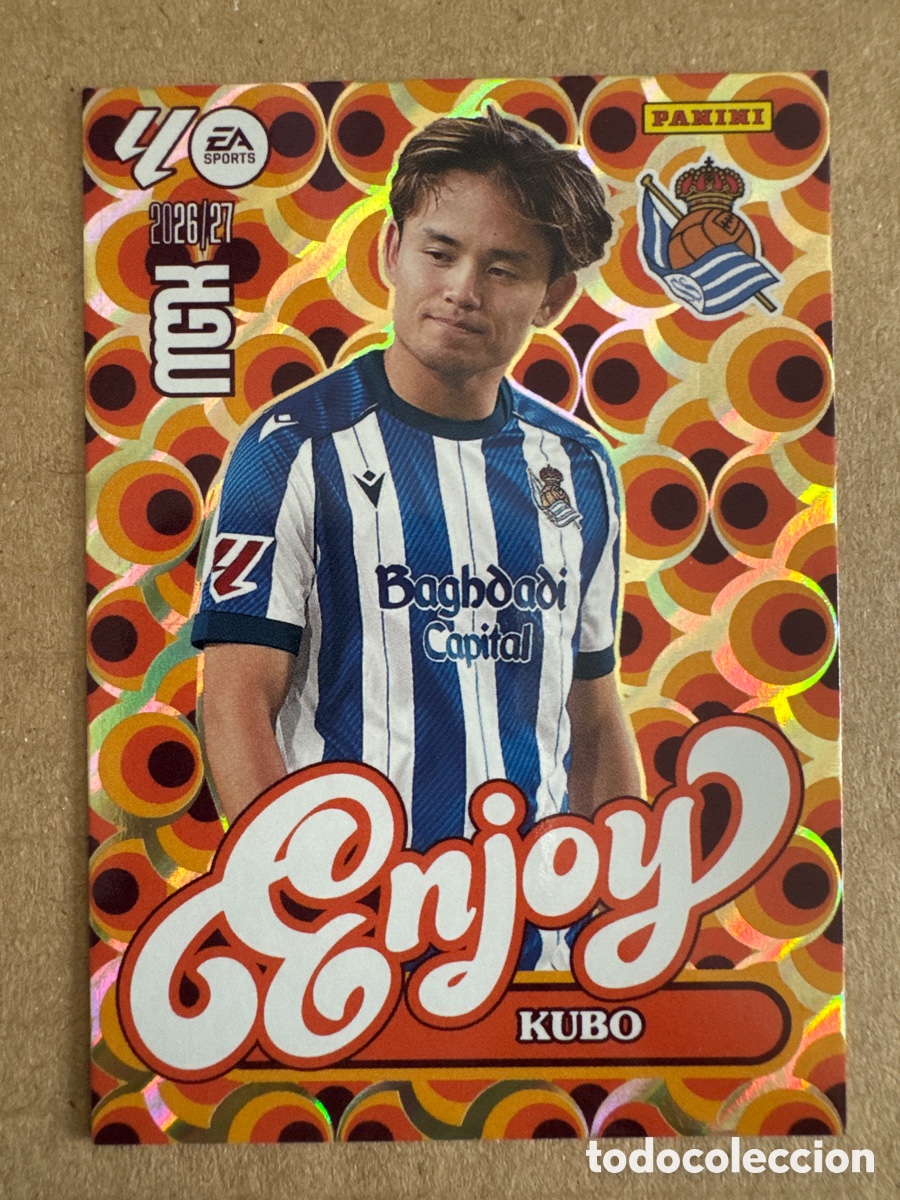 Cromos de f&uacute;tbol: # 384 Kubo Real Sociedad Enjoy Megacracks 26 27 2026 2027