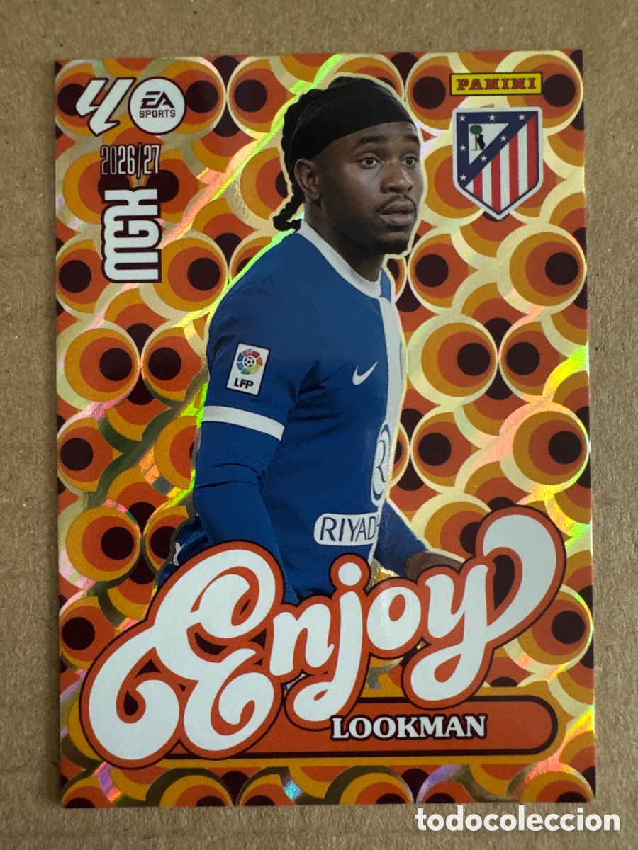 Cromos de f&uacute;tbol: # 385 Lookman Atl&eacute;tico de Madrid Enjoy Megacracks 26 27 2026 2027