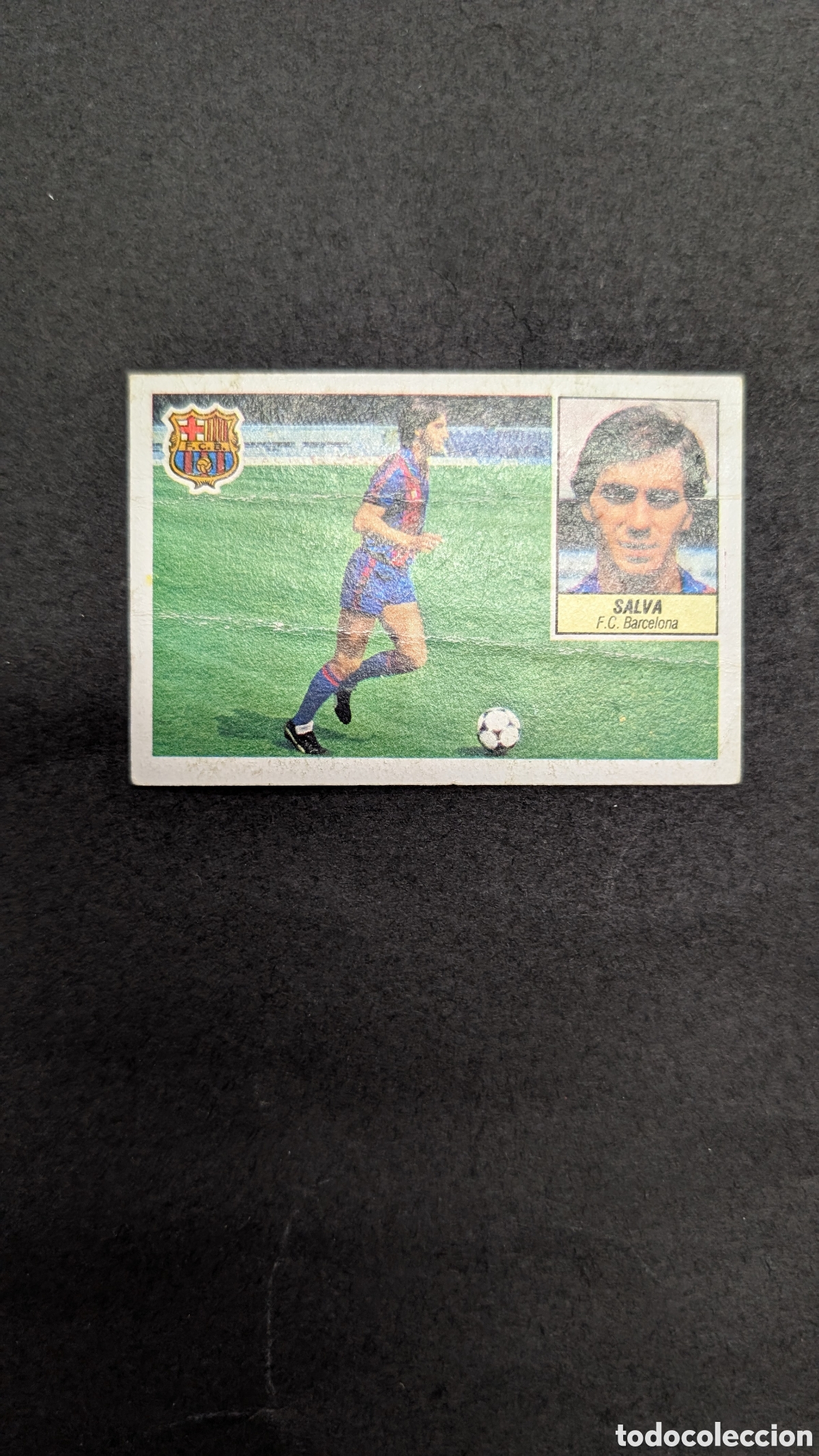 Cromos de f&uacute;tbol: SALVA BARCELONA COLOCA LIGA ESTE 1984/85 84 85 DESPEGADO CON PEQUE&Ntilde;A DOBLEZ CENTRAL