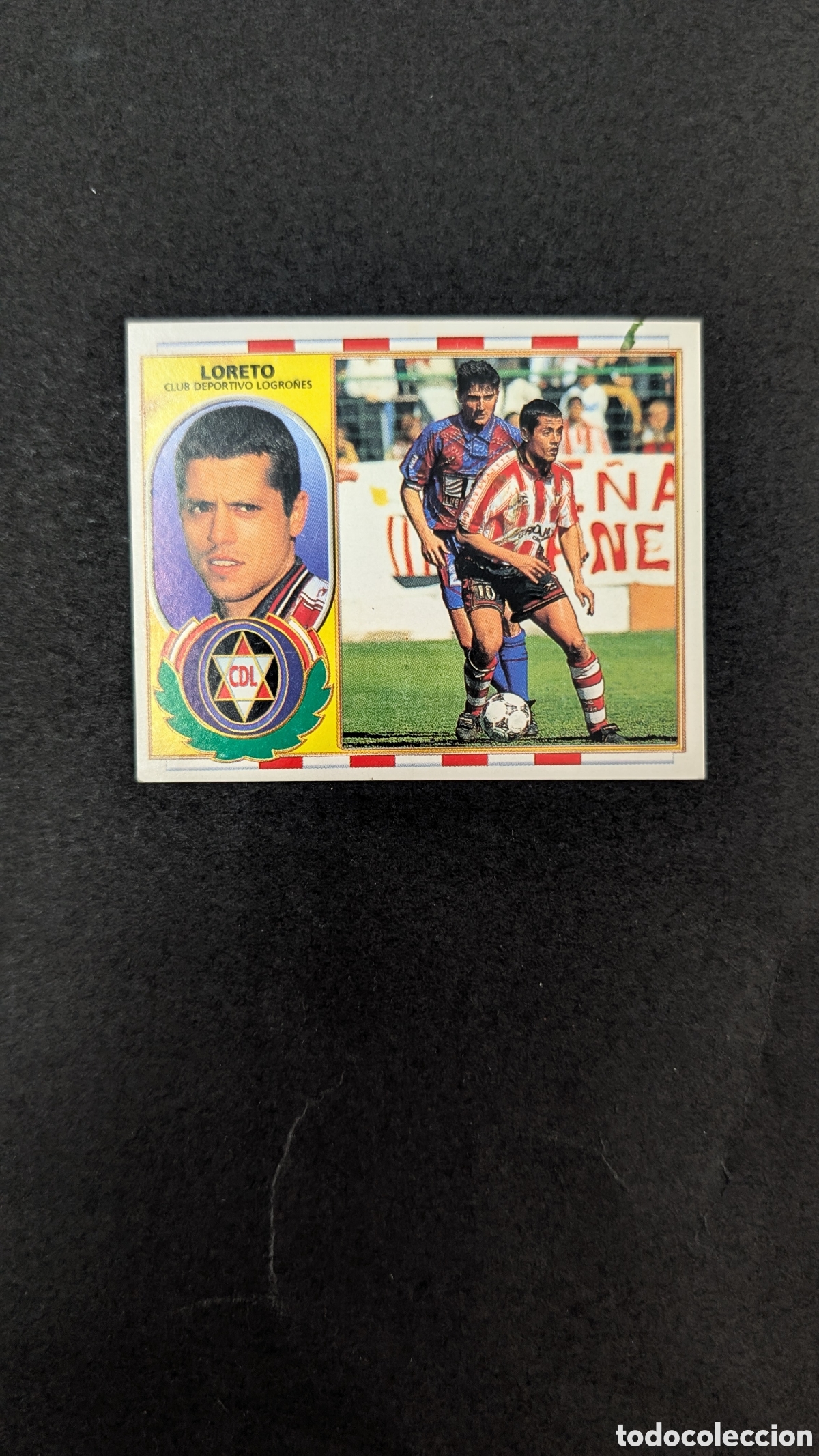 Cromos de f&uacute;tbol: LORETO LOGRO&Ntilde;ES BAJA LIGA ESTE 1996/97 96 97 NUNCA PEGADO SIN PEGAR