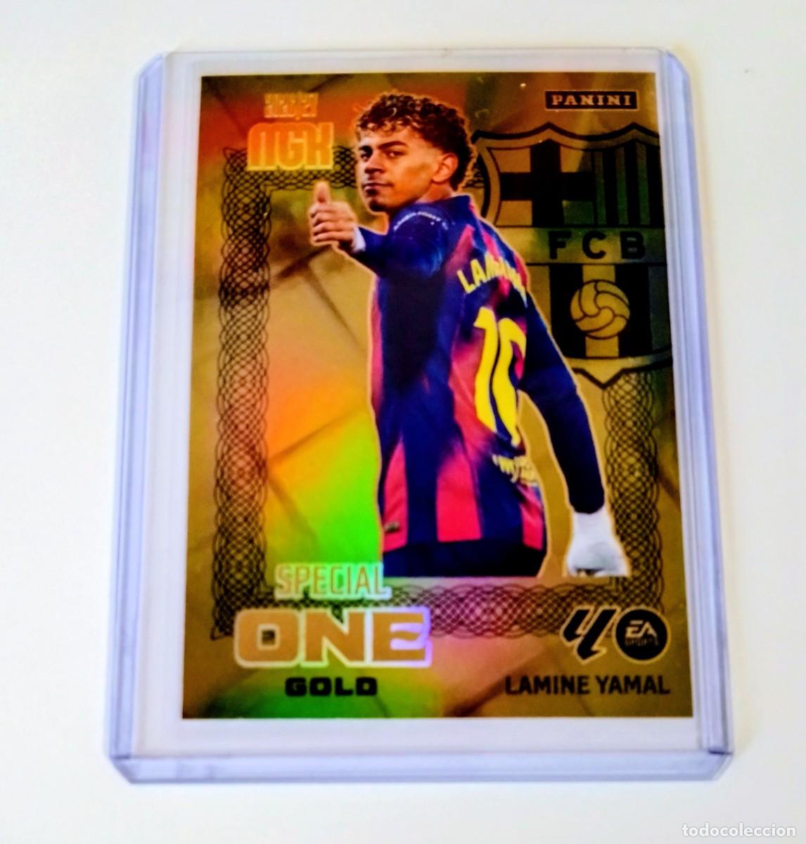 Football Stickers: MEGACRACKS 2026/2027 LAMINE YAMAL ( SPECIAL ONE GOLD ) - DE SOBRE