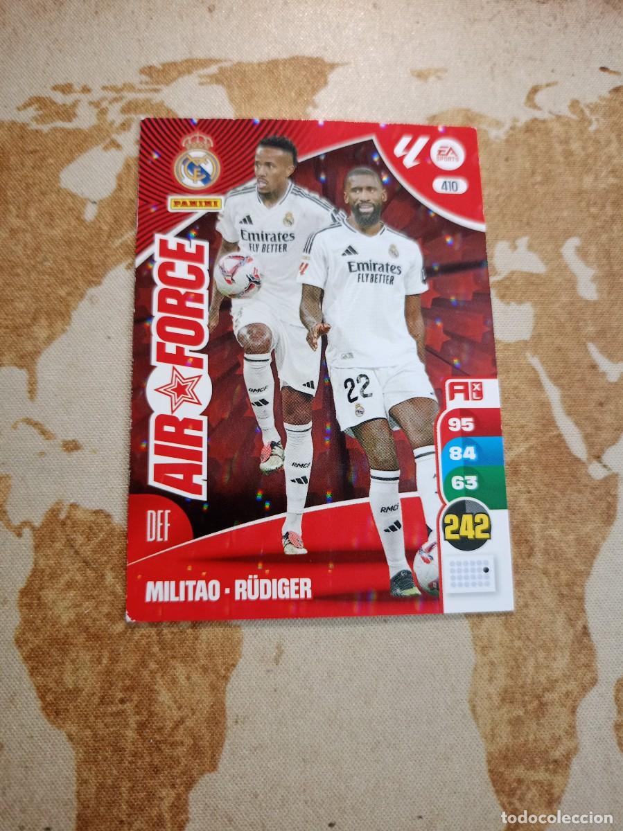 Cromos de f&uacute;tbol: # AIR Force 392 MILITAO / R&Uuml;DIGER Adrenalyn 2024-25