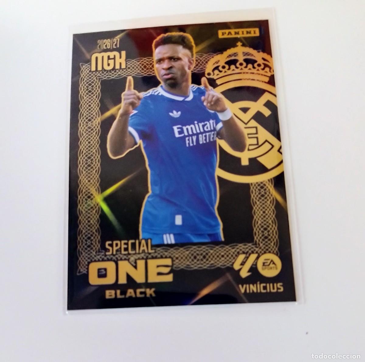 Cartes &agrave; collectionner de Football: MEGACRACKS 2026/2027 VINICIUS ( SPECIAL ONE BLACK ) - DE SOBRE