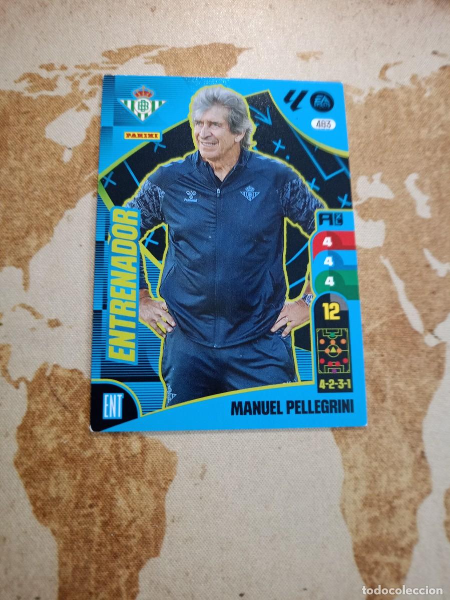 Cromos de f&uacute;tbol: # Entrenador 483 MANUEL PELLEGRINI Adrenalyn 2024-25