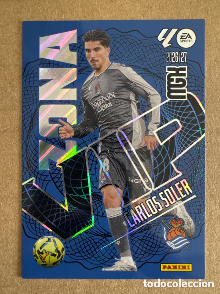 Cromos de f&uacute;tbol: # 390 Carlos Soler Real Sociedad Zona VIP Megacracks 26 27 2026 2027