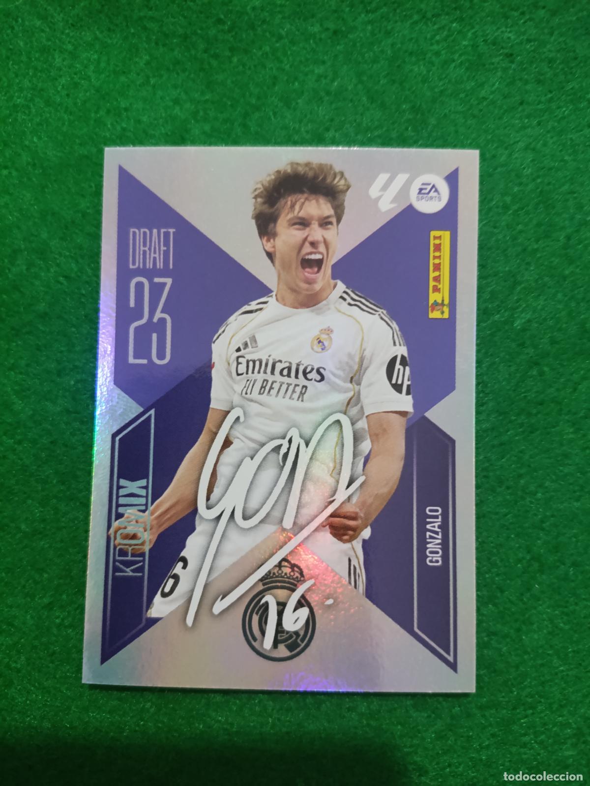 Cromos de f&uacute;tbol: LIGA ESTE 2026 2027 REAL MADRID GONZALO KROMIX N&ordm; 9
