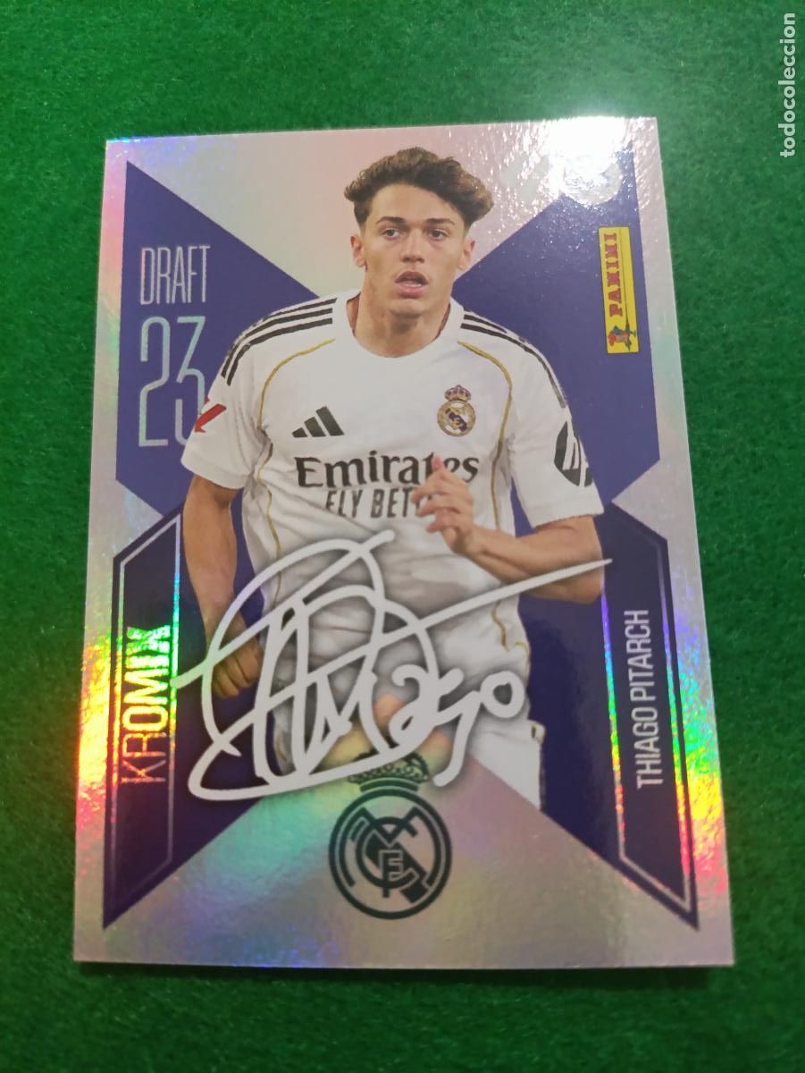 Cromos de f&uacute;tbol: LIGA ESTE 2026 2027 REAL MADRID THIAGO PITARCH KROMIX K&ordm;22