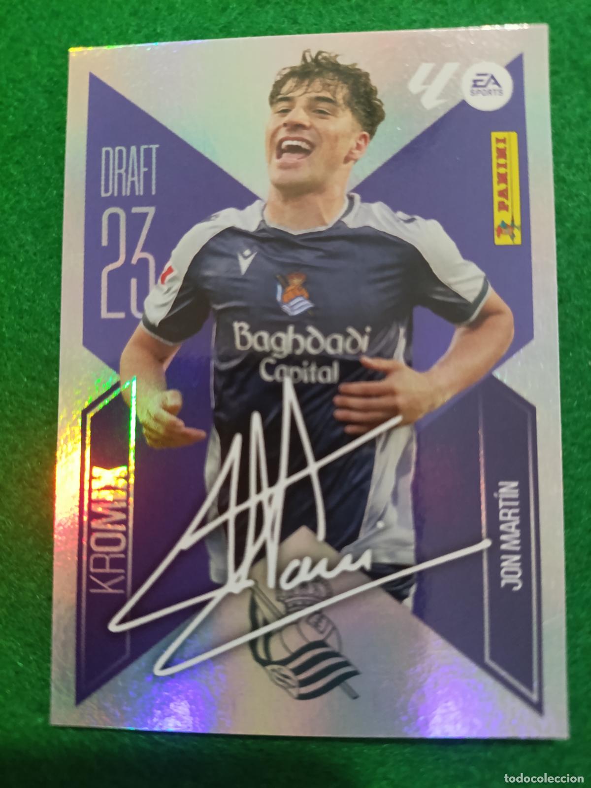 Cromos de f&uacute;tbol: LIGA ESTE 2026 2027 REAL SOCIEDAD KROMIX K&ordm;13 JON MARTIN