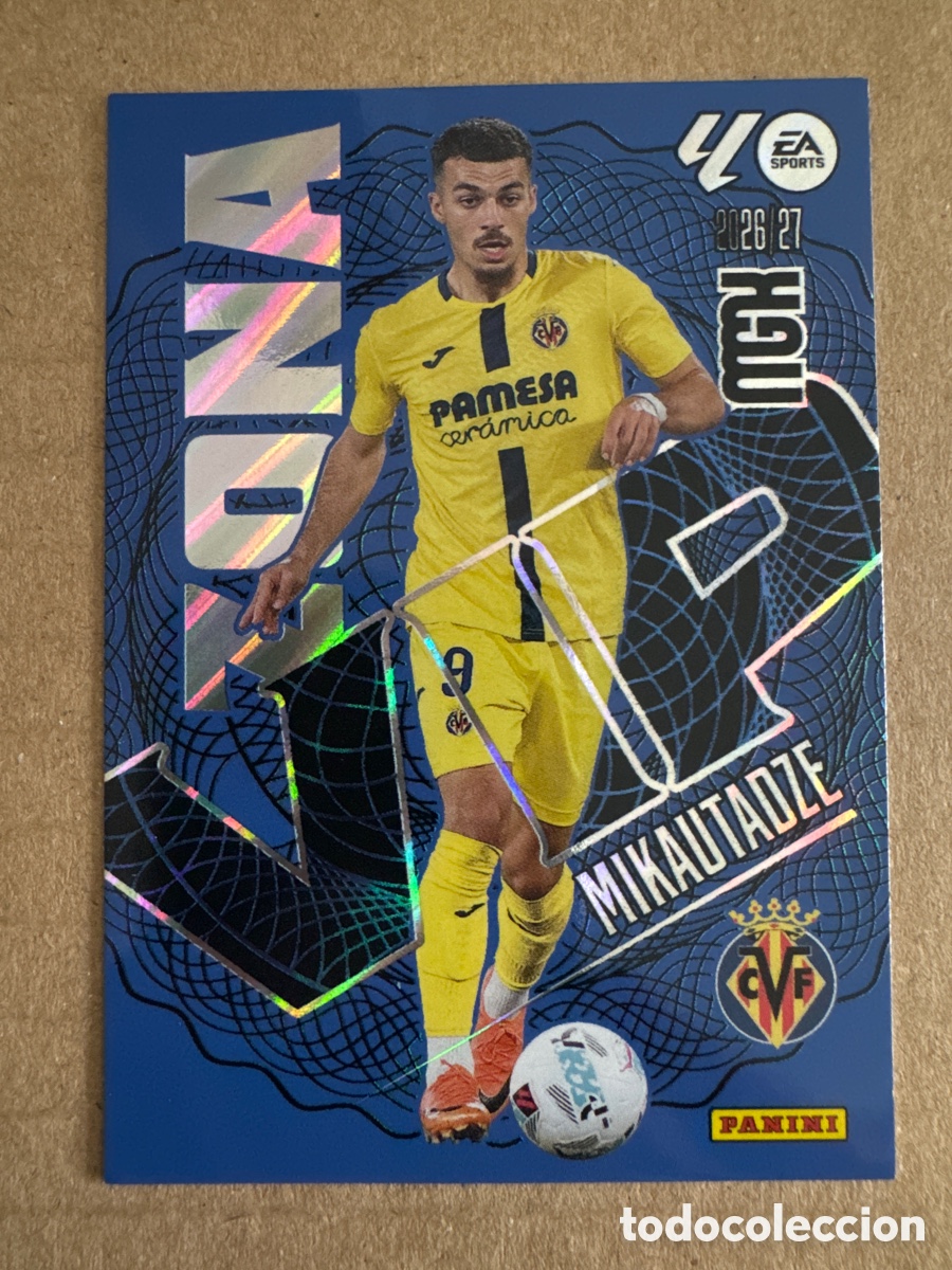 Cromos de f&uacute;tbol: # 402 Mikautadze Villarreal Zona VIP Megacracks 26 27 2026 2027
