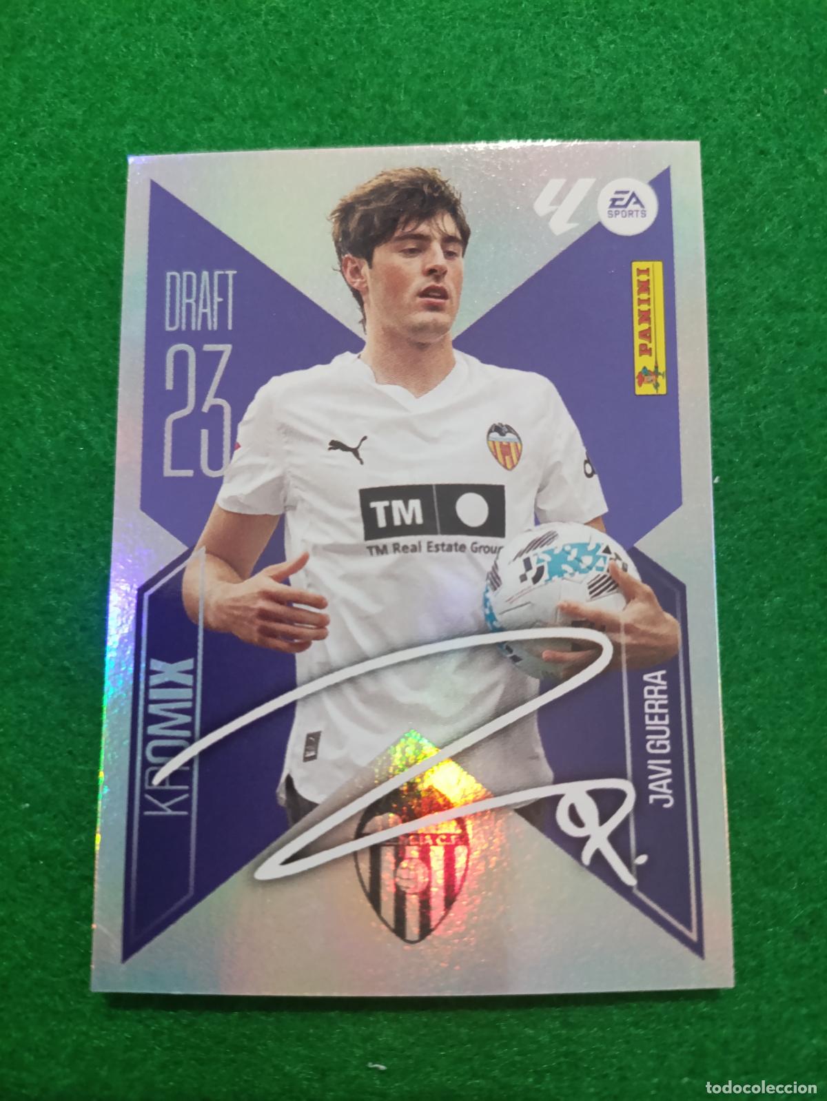 Cromos de f&uacute;tbol: LIGA ESTE 2026 2027 VALENCIA CF KROMIX K&ordm;12 JAVI GUERRA