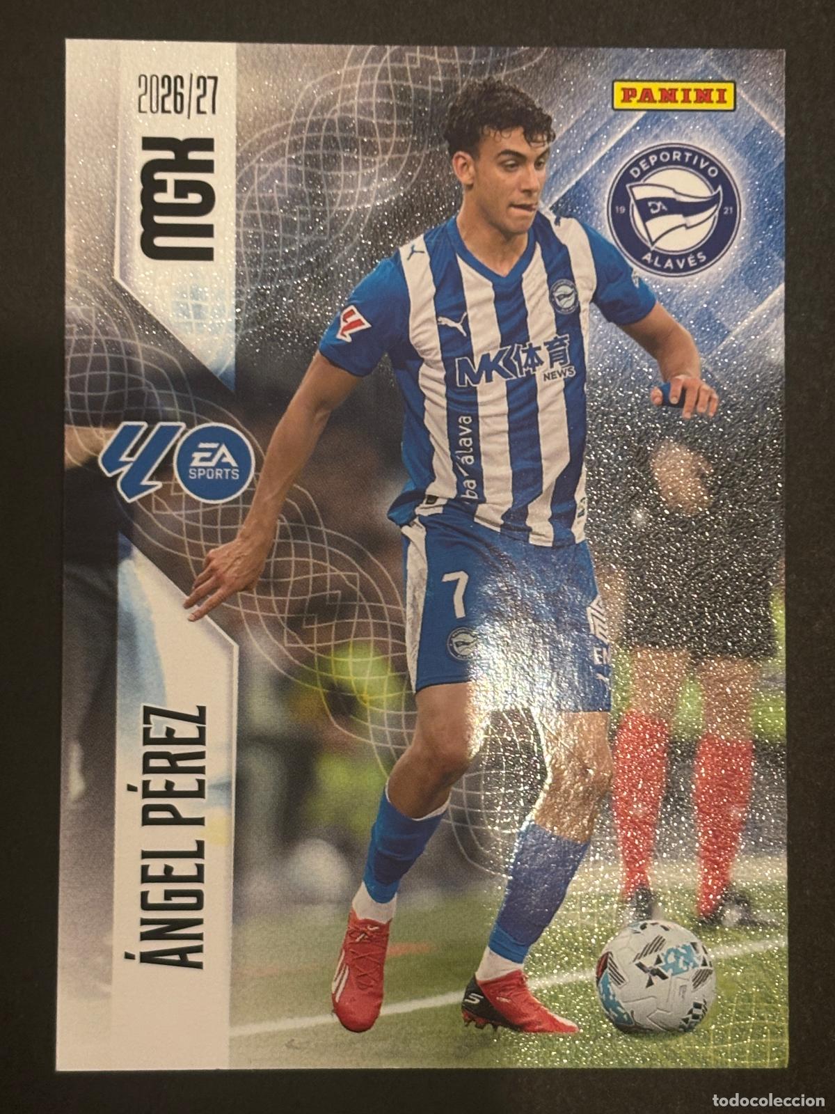 Cartes &agrave; collectionner de Football: 33 &Aacute;NGEL P&Eacute;REZ ALAVES MEGACRACKS MGK 26-27 2026-2027 PANINI LIGA