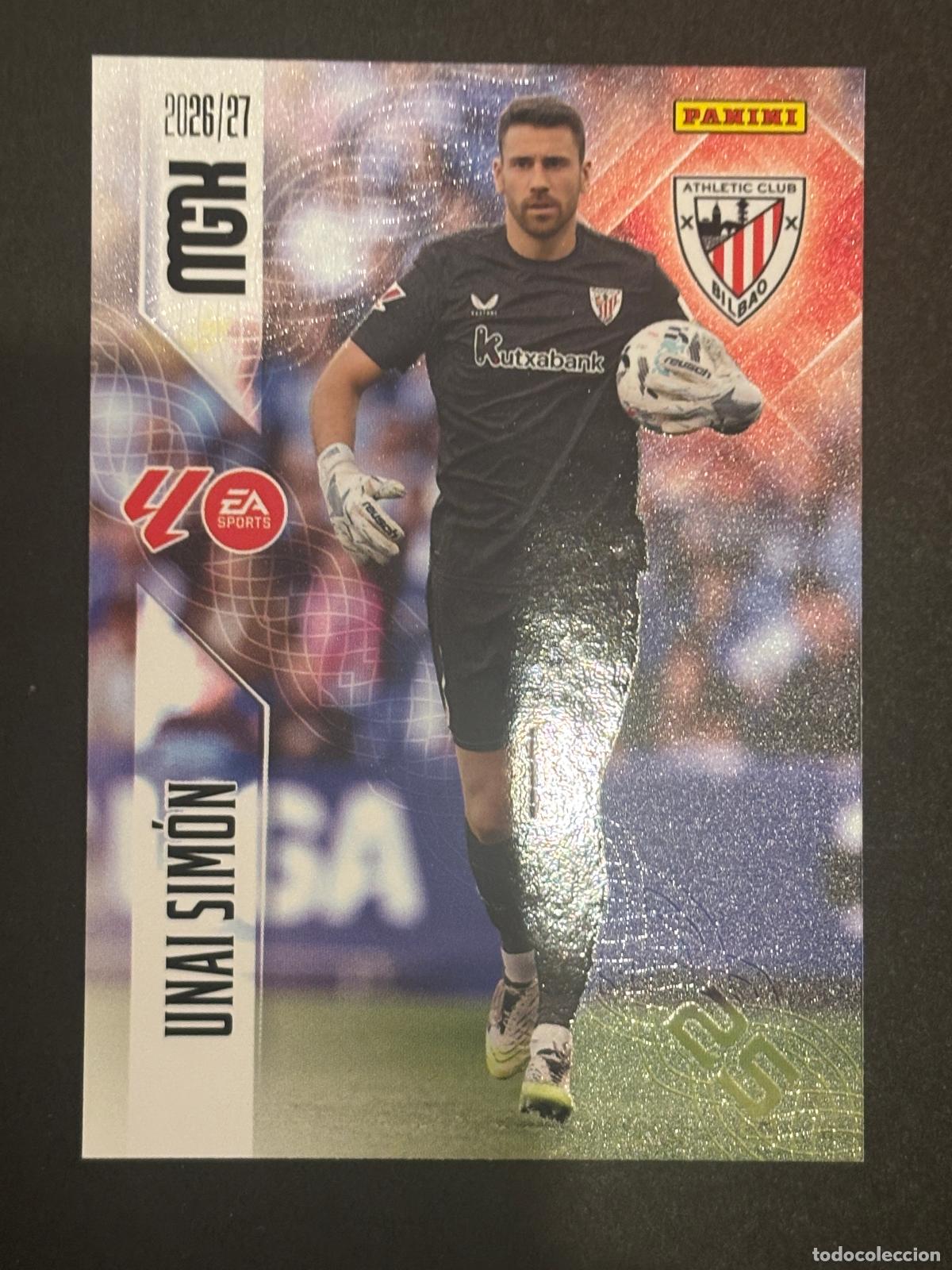 Cartes &agrave; collectionner de Football: 38 UNAI SIM&Oacute;N AT BILBAO MEGACRACKS MGK 26-27 2026-2027 PANINI LIGA