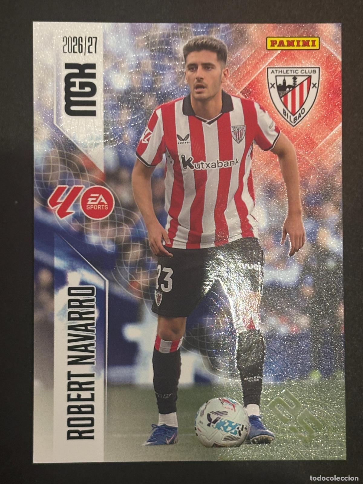 Cartes &agrave; collectionner de Football: 51 ROBERT NAVARRO AT BILBAO MEGACRACKS MGK 26-27 2026-2027 PANINI LIGA