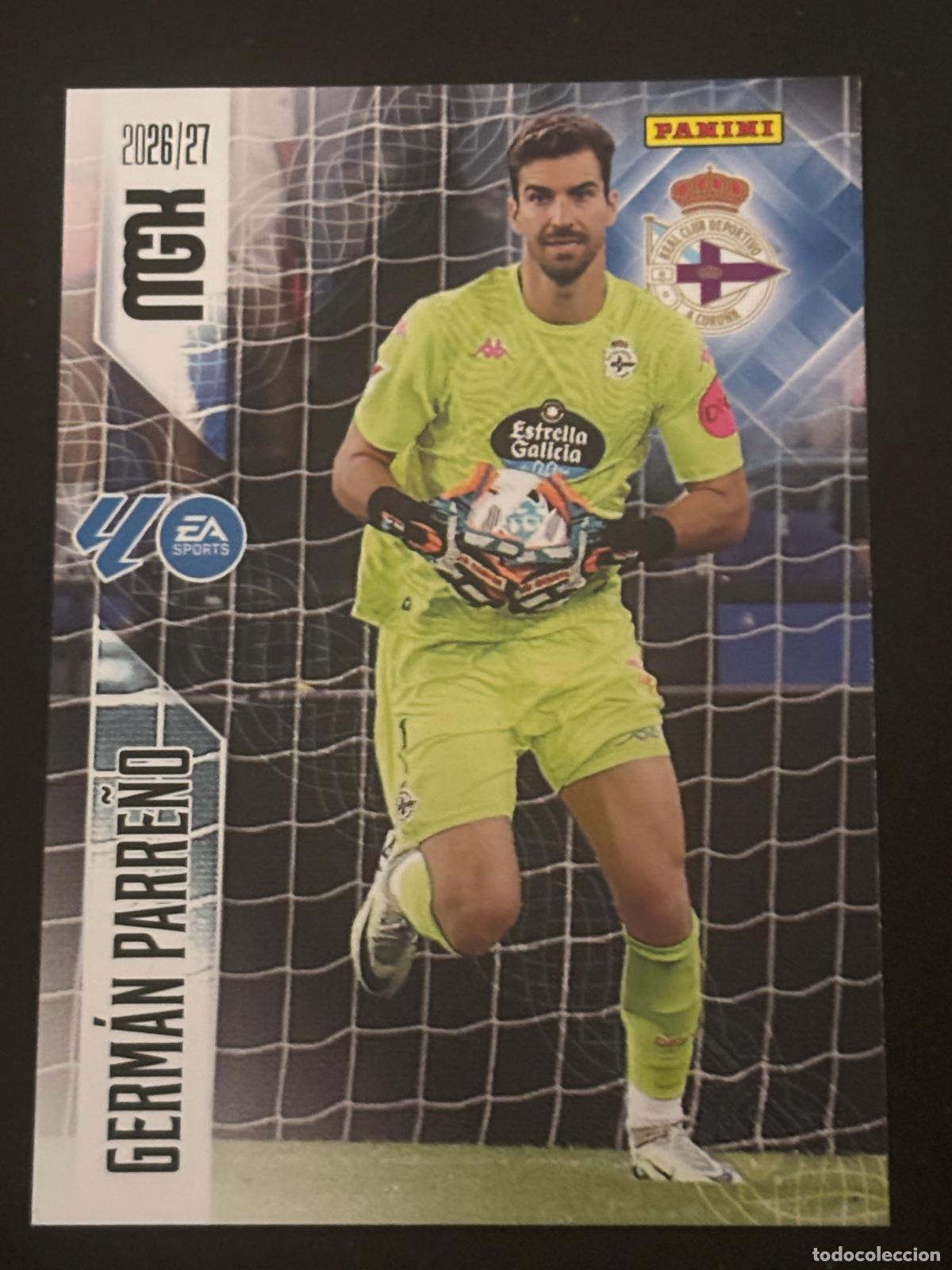 Fu&szlig;ball-Sticker: 129 GERM&Aacute;N PARRE&Ntilde;O DEPORTIVO MEGACRACKS MGK 26-27 2026-2027 PANINI LIGA