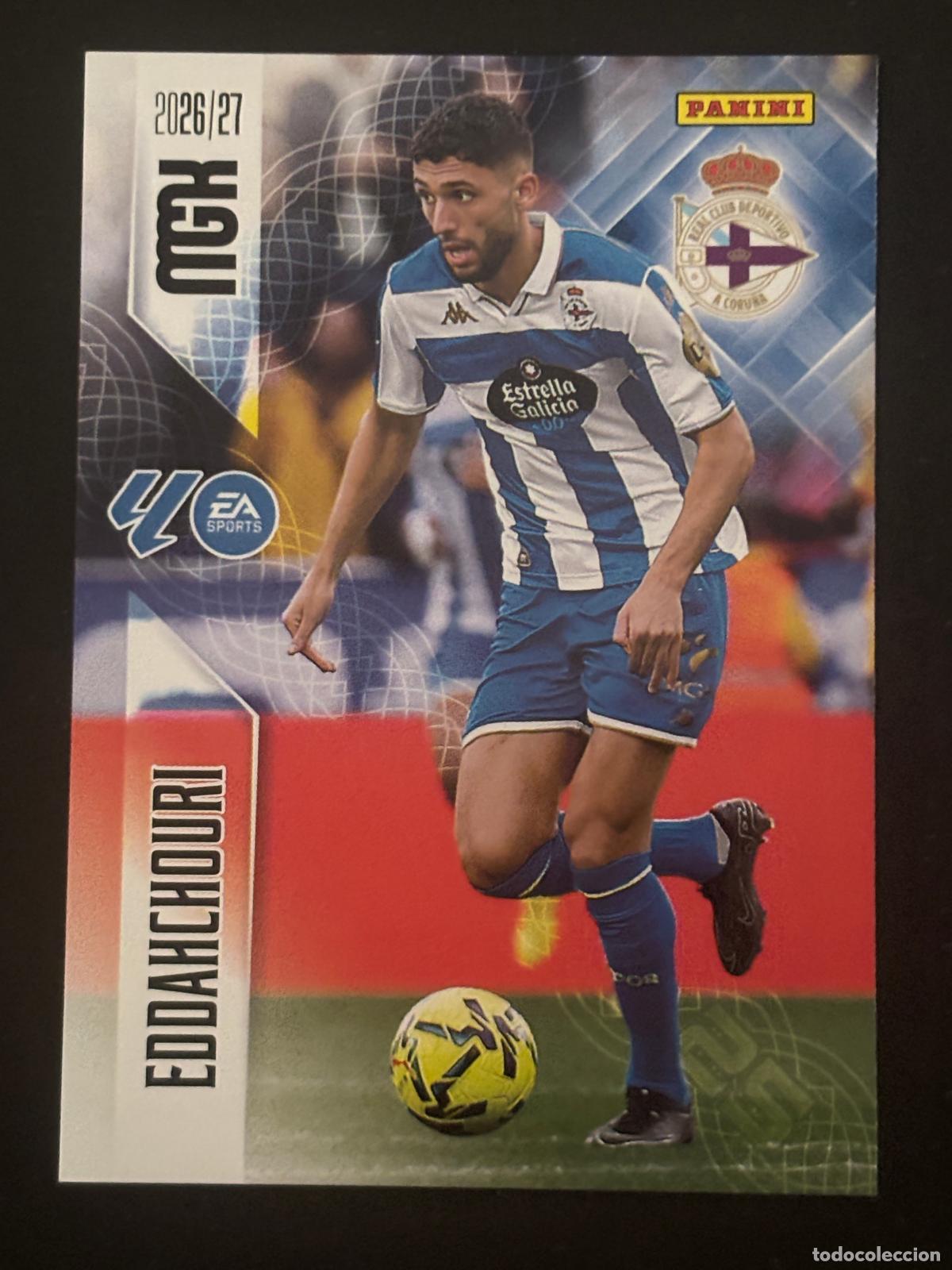 Fu&szlig;ball-Sticker: 143 EDDAHCHOURI DEPORTIVO MEGACRACKS MGK 26-27 2026-2027 PANINI LIGA