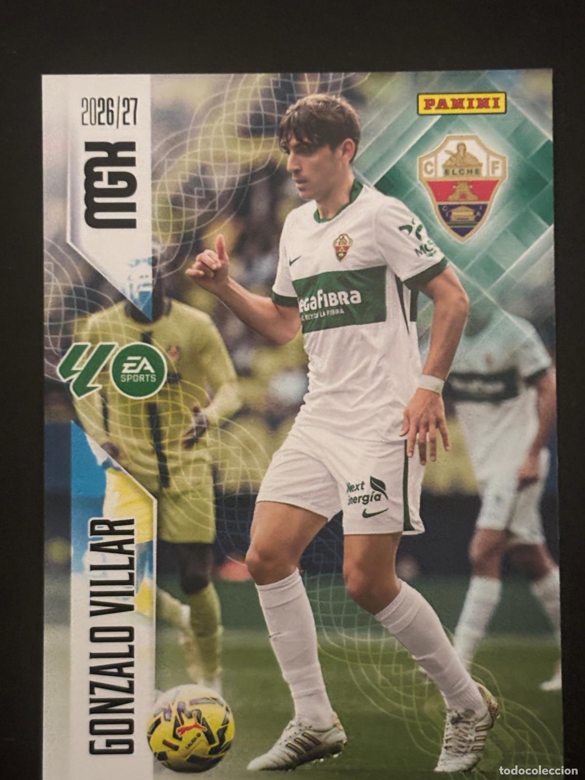 Cromos de f&uacute;tbol: 154 GONZALO VILLAR ELCHE MEGACRACKS MGK 26-27 2026-2027 PANINI LIGA