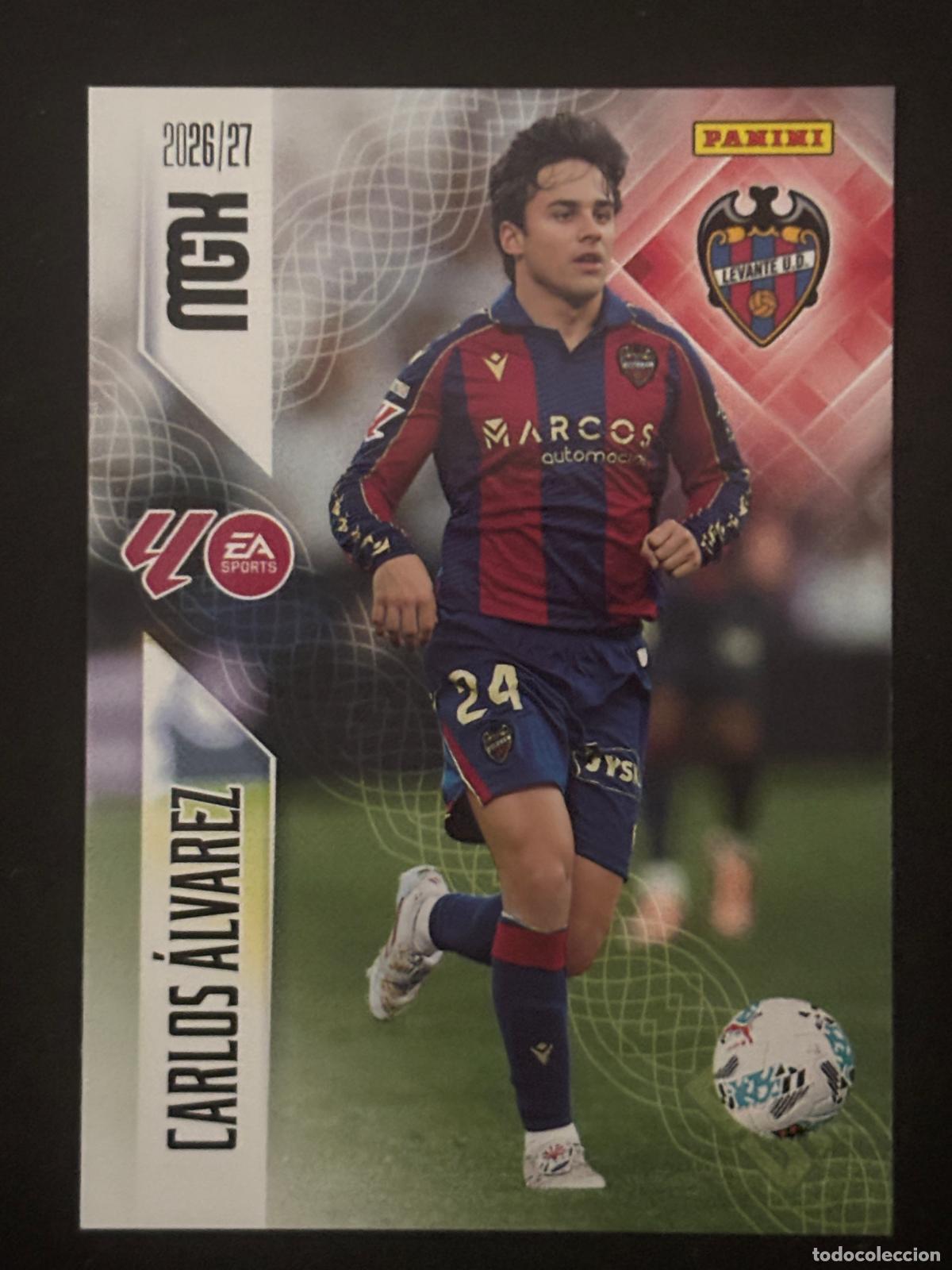Cromos de Futebol: 211 CARLOS &Aacute;LVAREZ LEVANTE MEGACRACKS MGK 26-27 2026-2027 PANINI LIGA