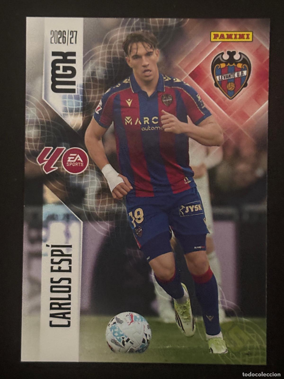 Cromos de Futebol: 215 CARLOS ESP&Iacute; LEVANTE MEGACRACKS MGK 26-27 2026-2027 PANINI LIGA