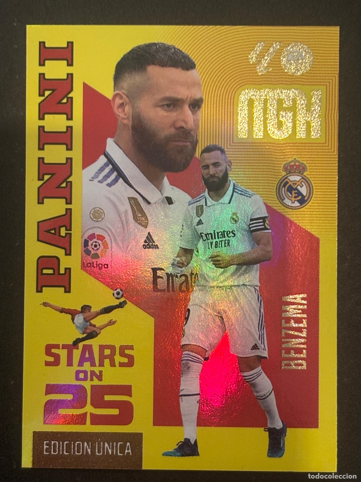 Cromos de f&uacute;tbol: 441 BENZEMA STARS ON 25 MEGACRACKS MGK 26-27 2026-2027 PANINI LIGA