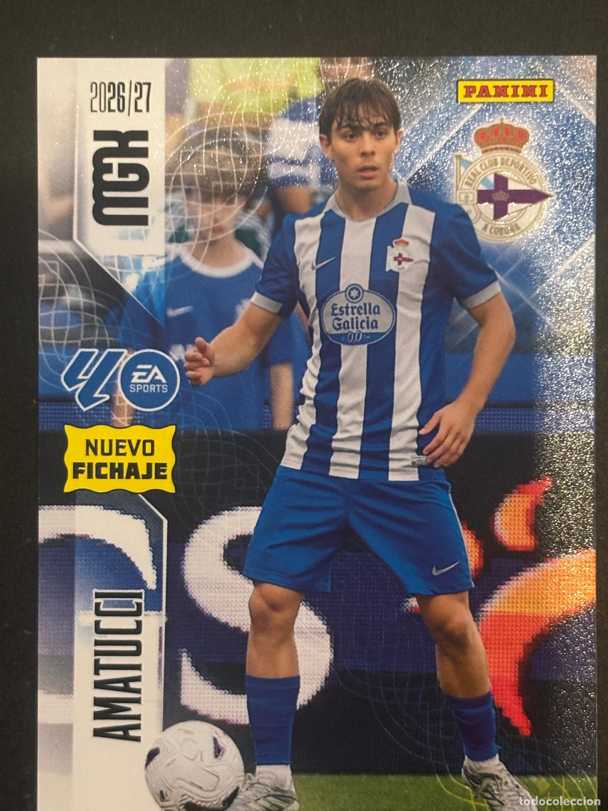 Cromos de f&uacute;tbol: 452 AMATUCCI DEPORTIVO NUEVOS FICHAJES 2&ordf; EDICI&Oacute;N MEGACRACKS MGK 26-27 2026-2027