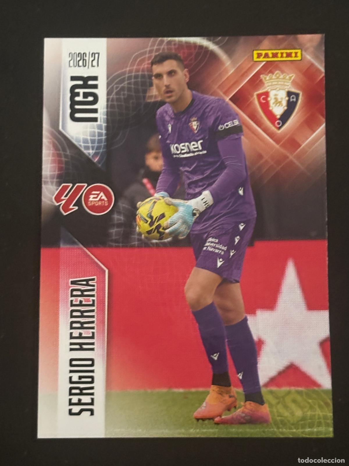 Cromos de f&uacute;tbol: 254 SERGIO HERRERA OSASUNA MEGACRACKS MGK 26-27 2026-2027 PANINI LIGA