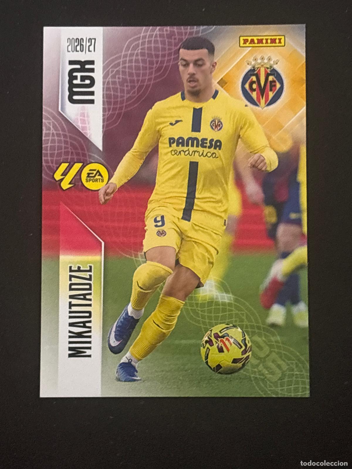 Football Stickers: 376 MIKAUTADZE VILLARREAL MEGACRACKS MGK 26-27 2026-2027 PANINI LIGA