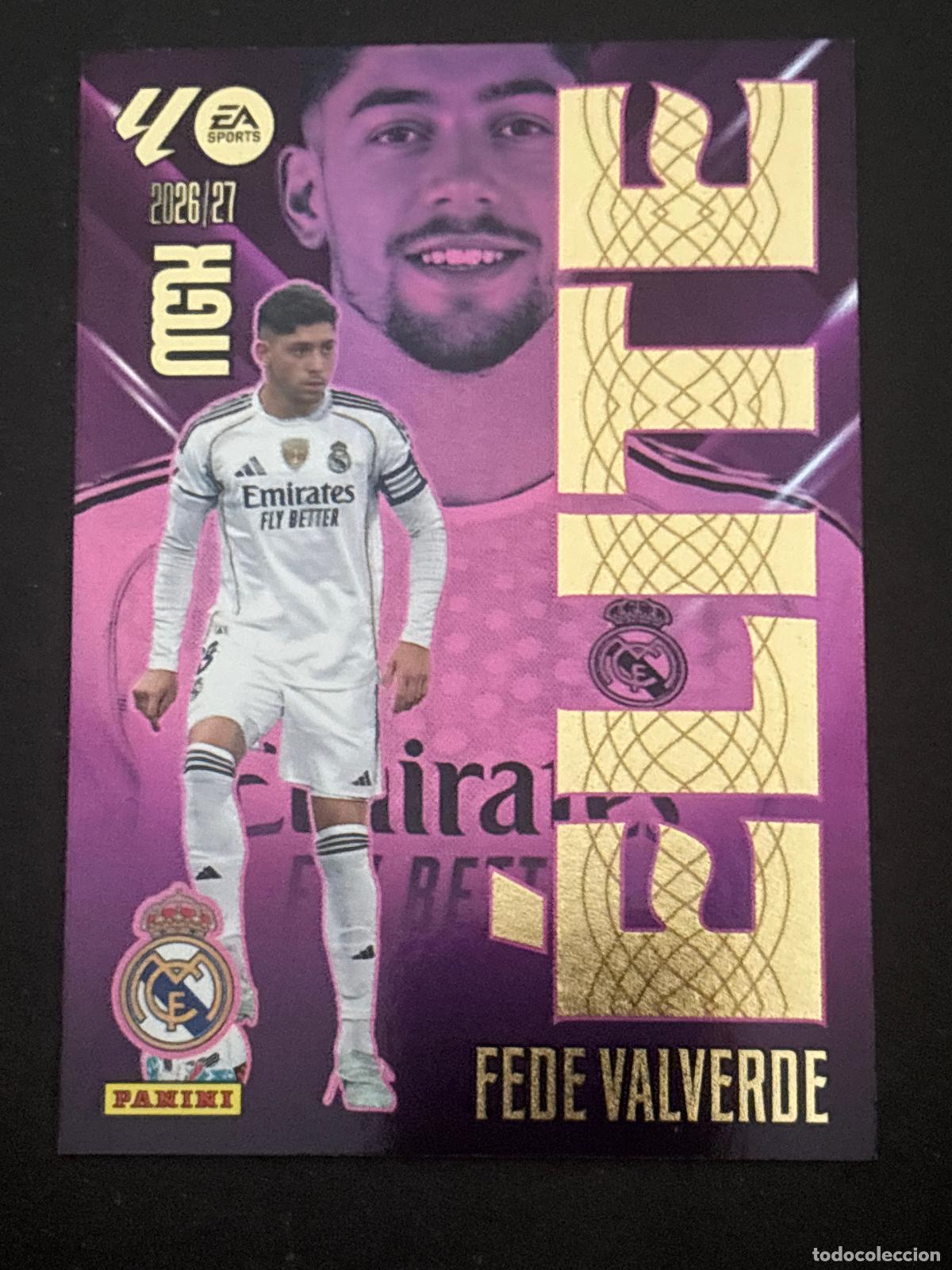 Figurine di Calcio: 5 FEDE VALVERDE REAL MADRID &Eacute;LITE MEGACRACKS MGK 26-27 2026-2027 PANINI LIGA