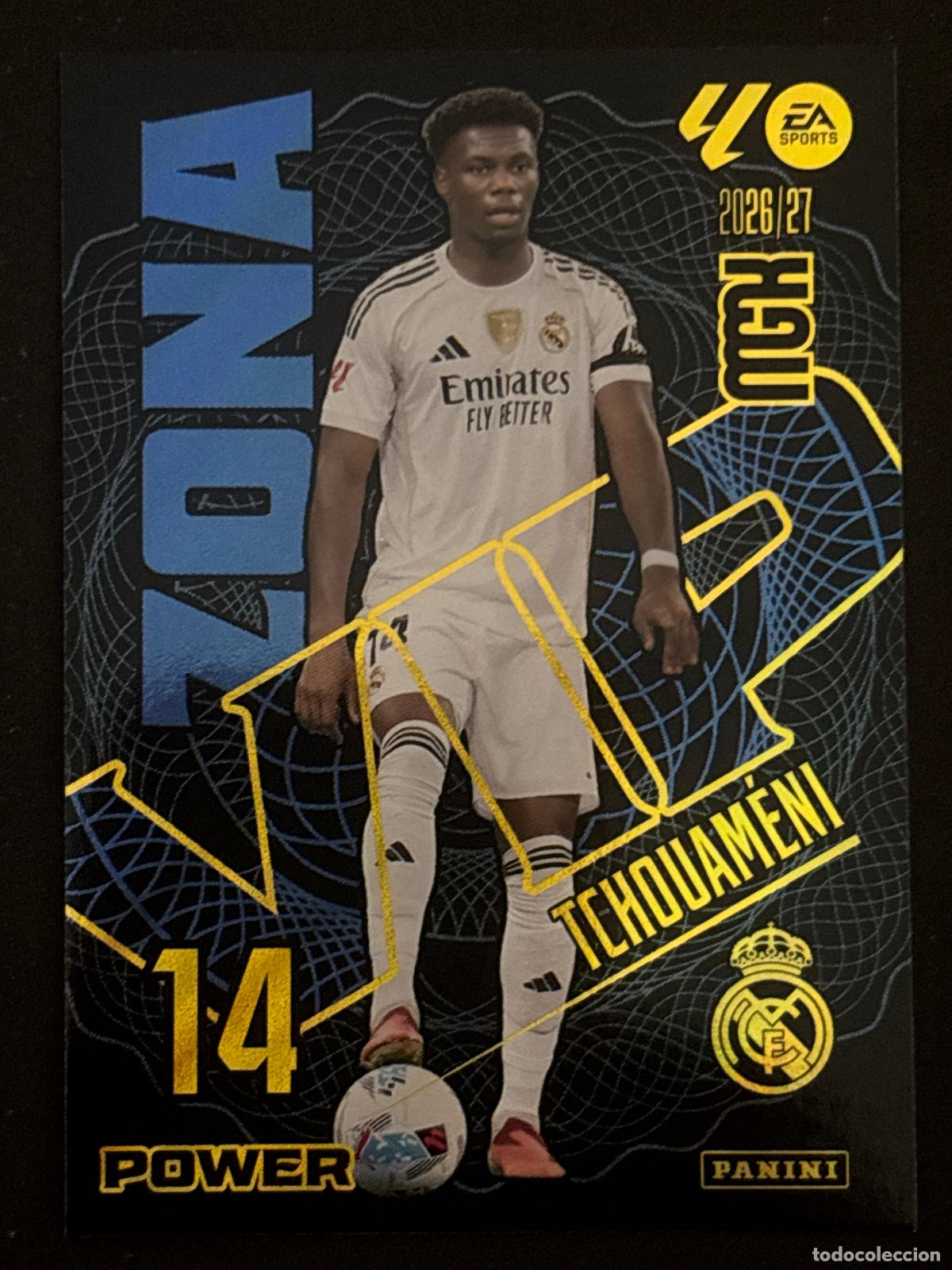 Cromos de f&uacute;tbol: 405P TCHOUAM&Eacute;NI REAL MADRID ZONA VIP POWER MEGACRACKS MGK 26-27 2026-2027 PANINI LIGA