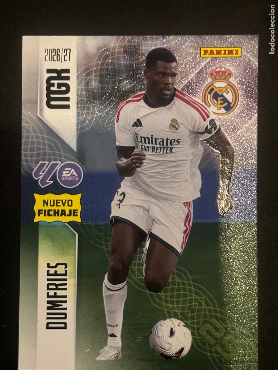 Football Stickers: 472 DUMFRIES REAL MADRID NUEVOS FICHAJES 2&ordf; EDICI&Oacute;N MEGACRACKS MGK 26-27 2026-2027