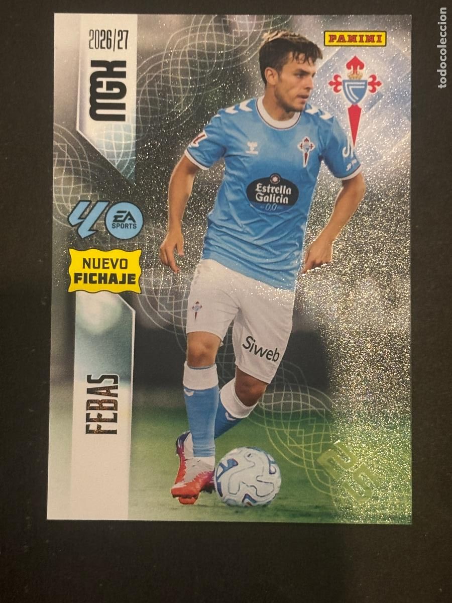 Football Stickers: 483 FEBAS CELTA NUEVOS FICHAJES 2&ordf; EDICI&Oacute;N MEGACRACKS MGK 26-27 2026-2027 PANINI LIGA