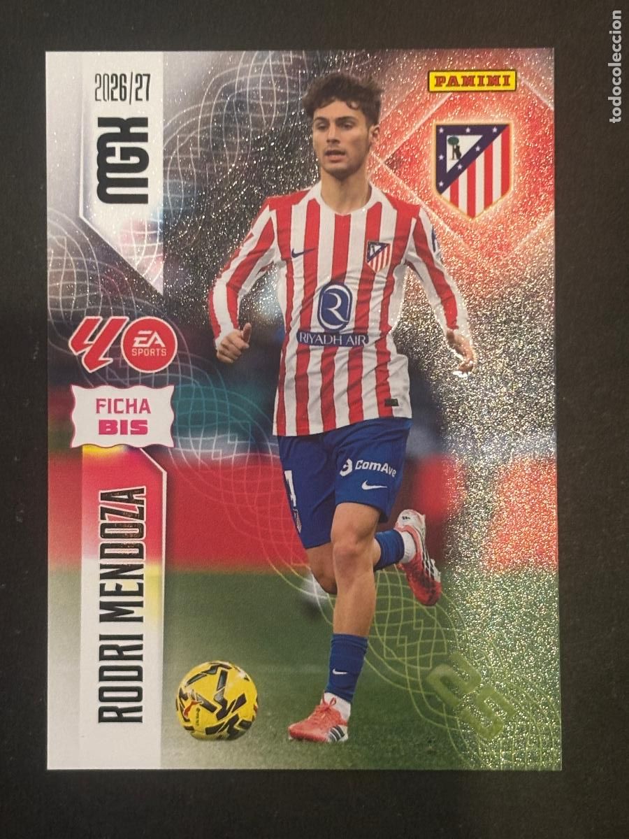 Football Stickers: 65BIS RODRI MENDOZA AT MADRID 2&ordf; EDICI&Oacute;N MEGACRACKS MGK 26-27 2026-2027 PANINI LIGA