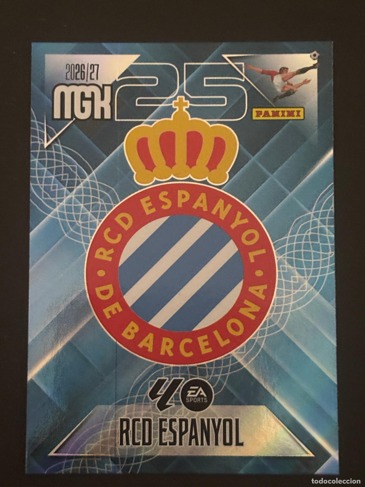 Football Stickers: 163 ESCUDO ESPANYOL MEGACRACKS MGK 26-27 2026-2027 PANINI LIGA