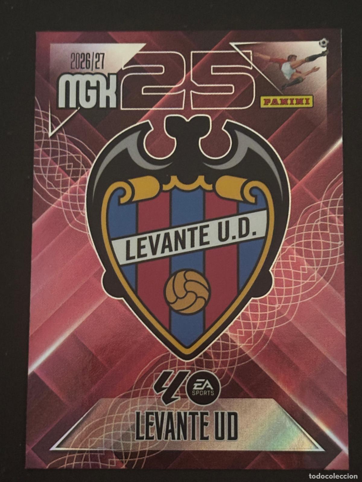 Football Stickers: 199 ESCUDO LEVANTE MEGACRACKS MGK 26-27 2026-2027 PANINI LIGA