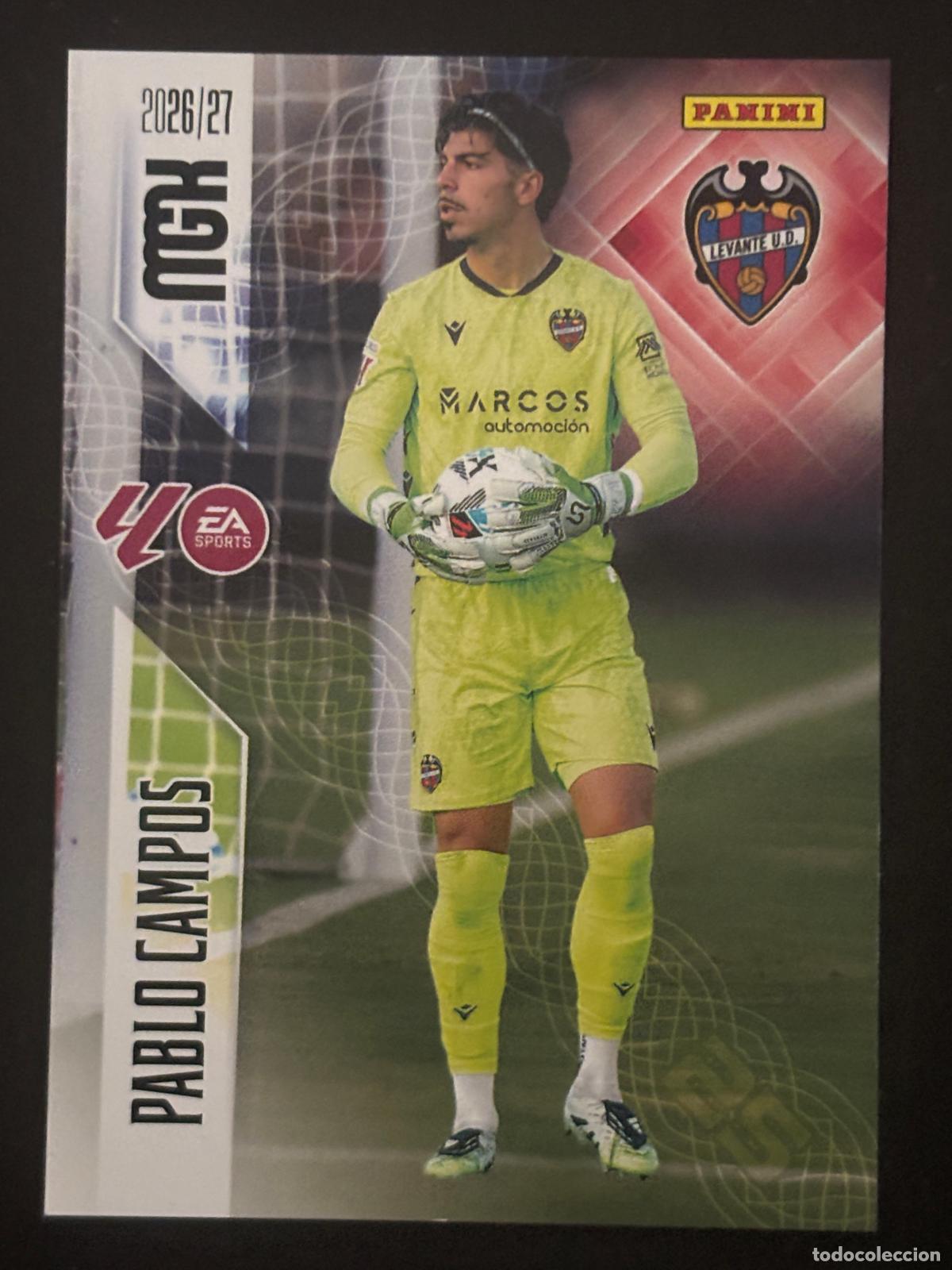 Football Stickers: 201 PABLO CAMPOS LEVANTE MEGACRACKS MGK 26-27 2026-2027 PANINI LIGA