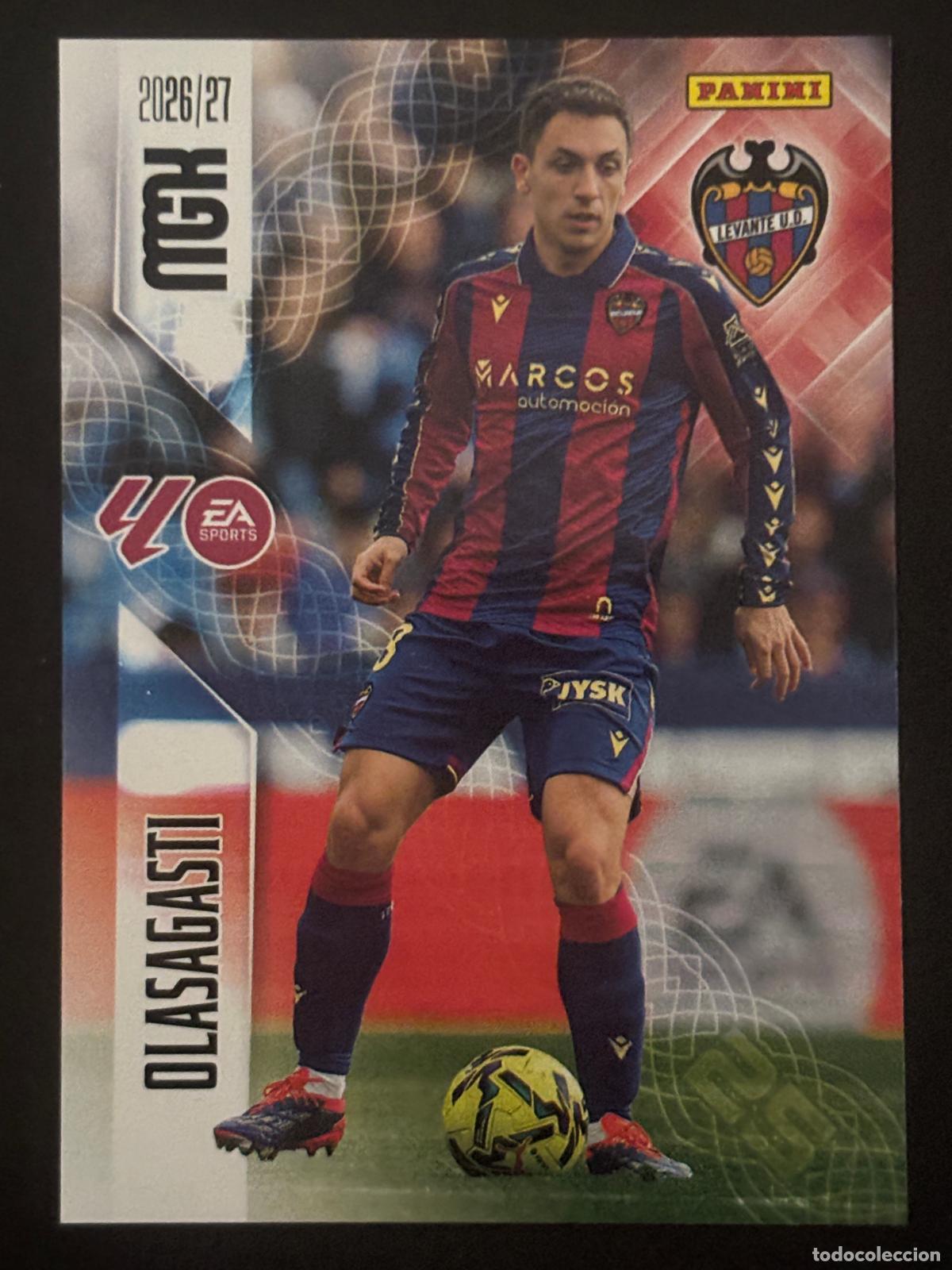 Cromos de f&uacute;tbol: 210 OLASAGASTI LEVANTE 2&ordf; EDICI&Oacute;N MEGACRACKS MGK 26-27 2026-2027 PANINI LIGA