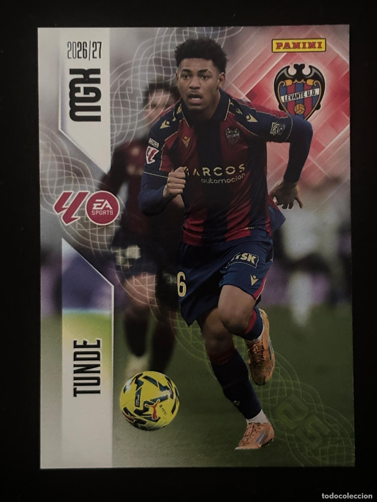 Cromos de f&uacute;tbol: 212 TUNDE LEVANTE MEGACRACKS MGK 26-27 2026-2027 PANINI LIGA