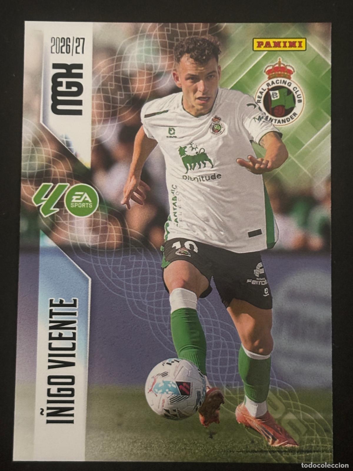 Cromos de f&uacute;tbol: 288 &Iacute;&Ntilde;IGO VICENTE RACING MEGACRACKS MGK 26-27 2026-2027 PANINI LIGA