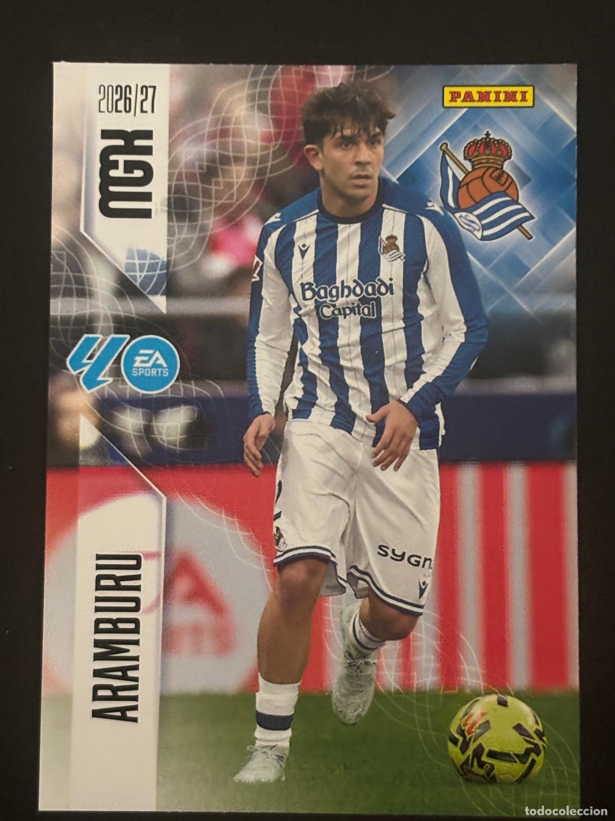 Cromos de Futebol: 310 ARAMBURU REAL SOCIEDAD MEGACRACKS MGK 26-27 2026-2027 PANINI LIGA