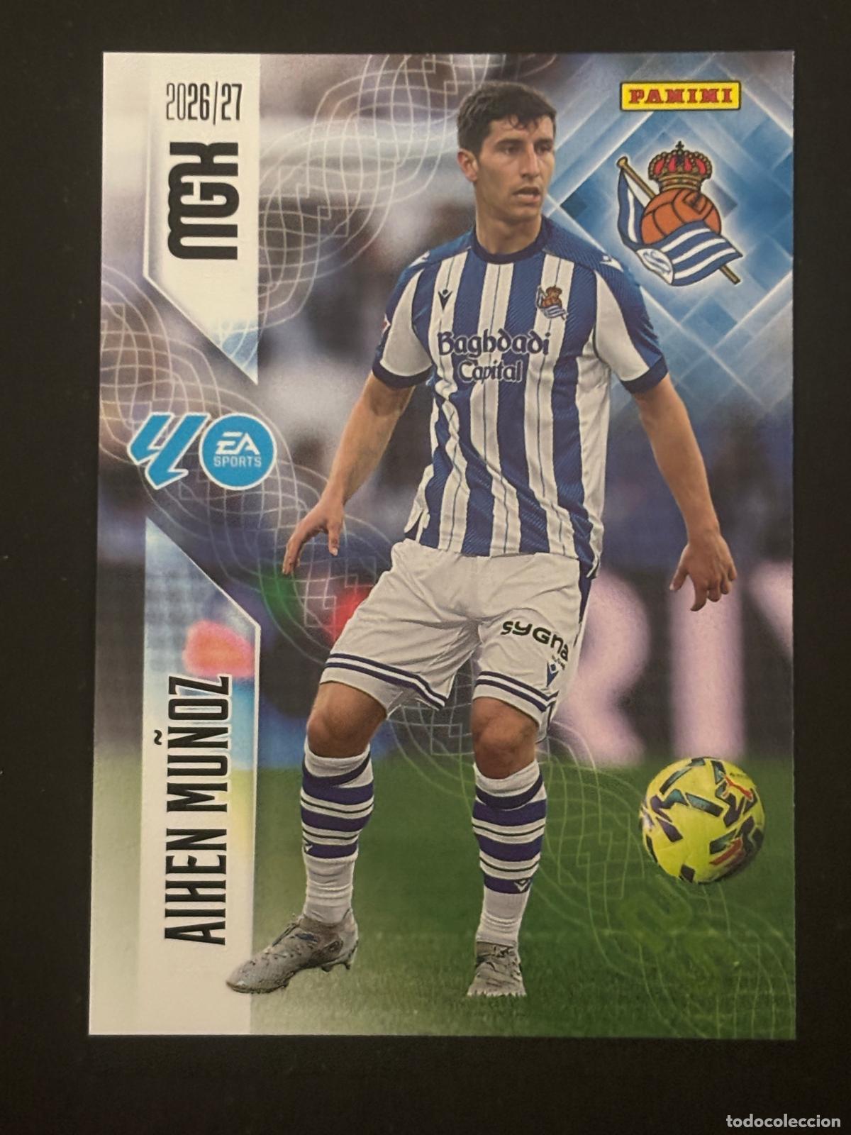 Cromos de Futebol: 314 AIHEN MU&Ntilde;OZ REAL SOCIEDAD MEGACRACKS MGK 26-27 2026-2027 PANINI LIGA