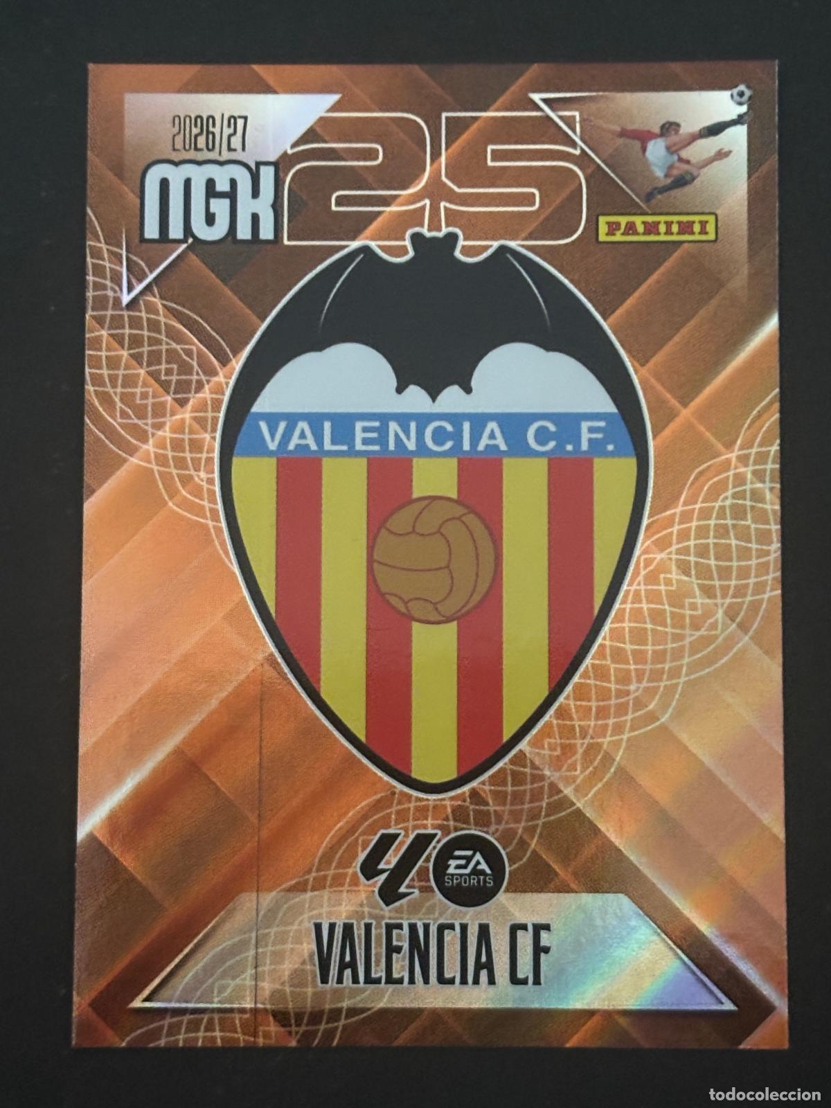 Cromos de Futebol: 343 ESCUDO VALENCIA MEGACRACKS MGK 26-27 2026-2027 PANINI LIGA