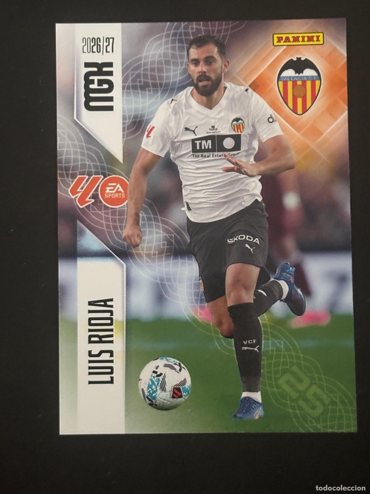 Cromos de Futebol: 355 LUIS RIOJA VALENCIA MEGACRACKS MGK 26-27 2026-2027 PANINI LIGA