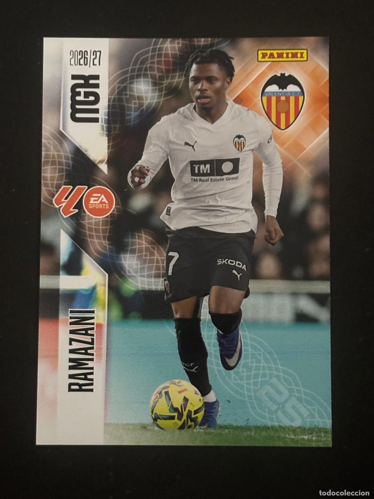 Cromos de Futebol: 357 RAMAZANI VALENCIA MEGACRACKS MGK 26-27 2026-2027 PANINI LIGA