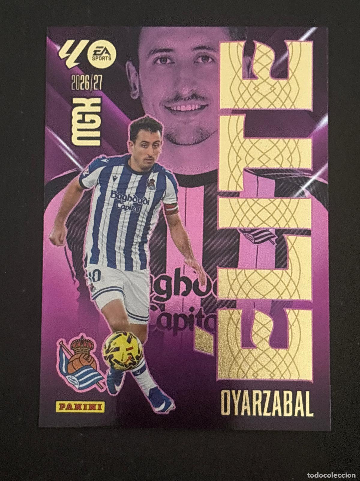Figurine di Calcio: 13 OYARZABAL REAL SOCIEDAD &Eacute;LITE MEGACRACKS MGK 26-27 2026-2027 PANINI LIGA