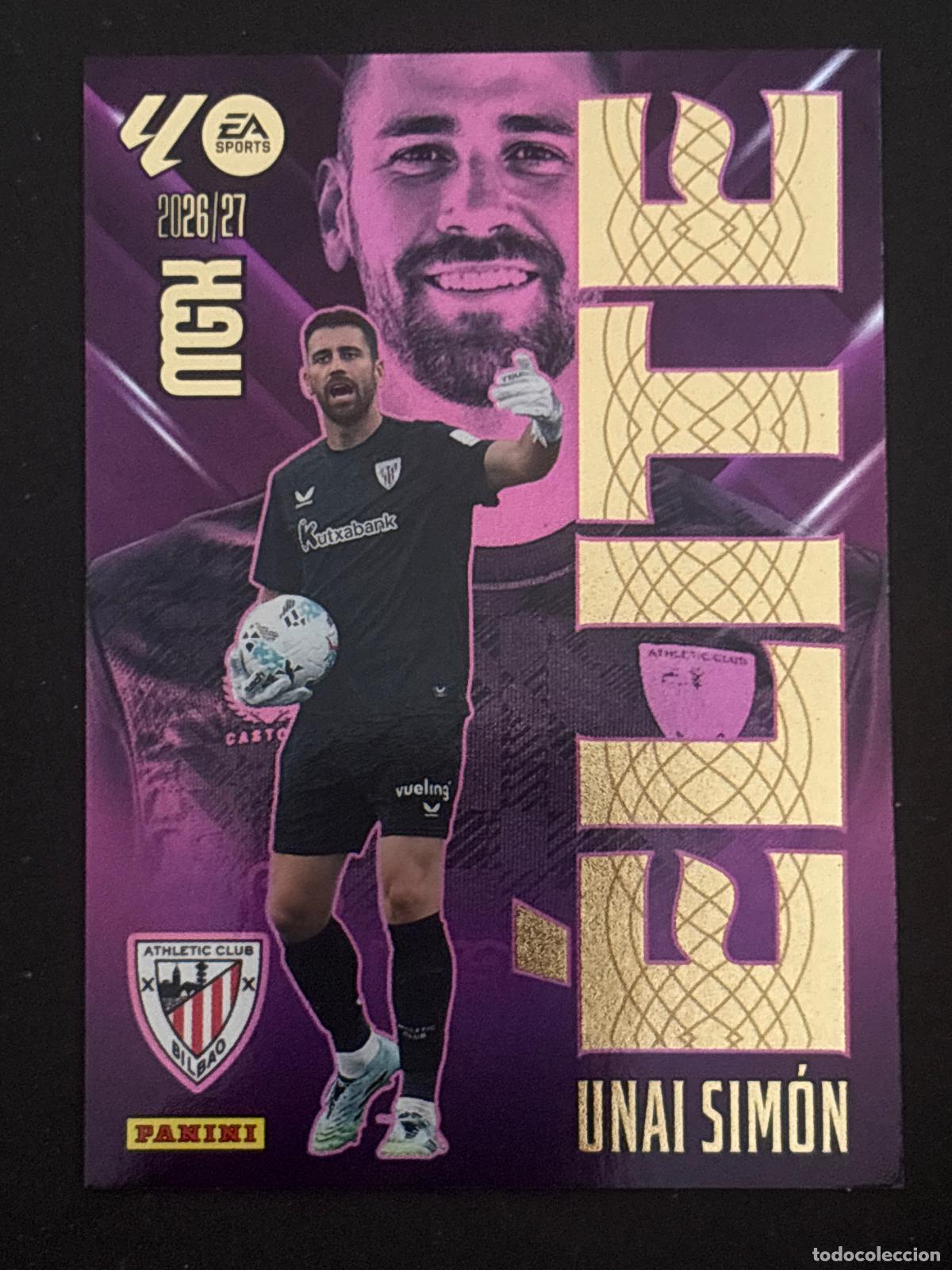 Figurine di Calcio: 17 UNAI SIM&Oacute;N AT BILBAO &Eacute;LITE MEGACRACKS MGK 26-27 2026-2027 PANINI LIGA