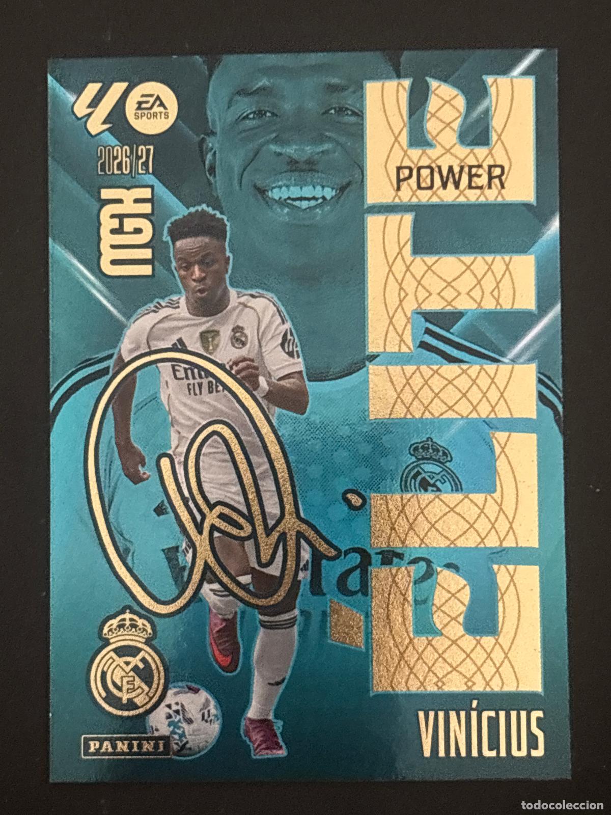Figurine di Calcio: 18P VIN&Iacute;CIUS REAL MADRID &Eacute;LITE POWER MEGACRACKS MGK 26-27 2026-2027 PANINI LIGA