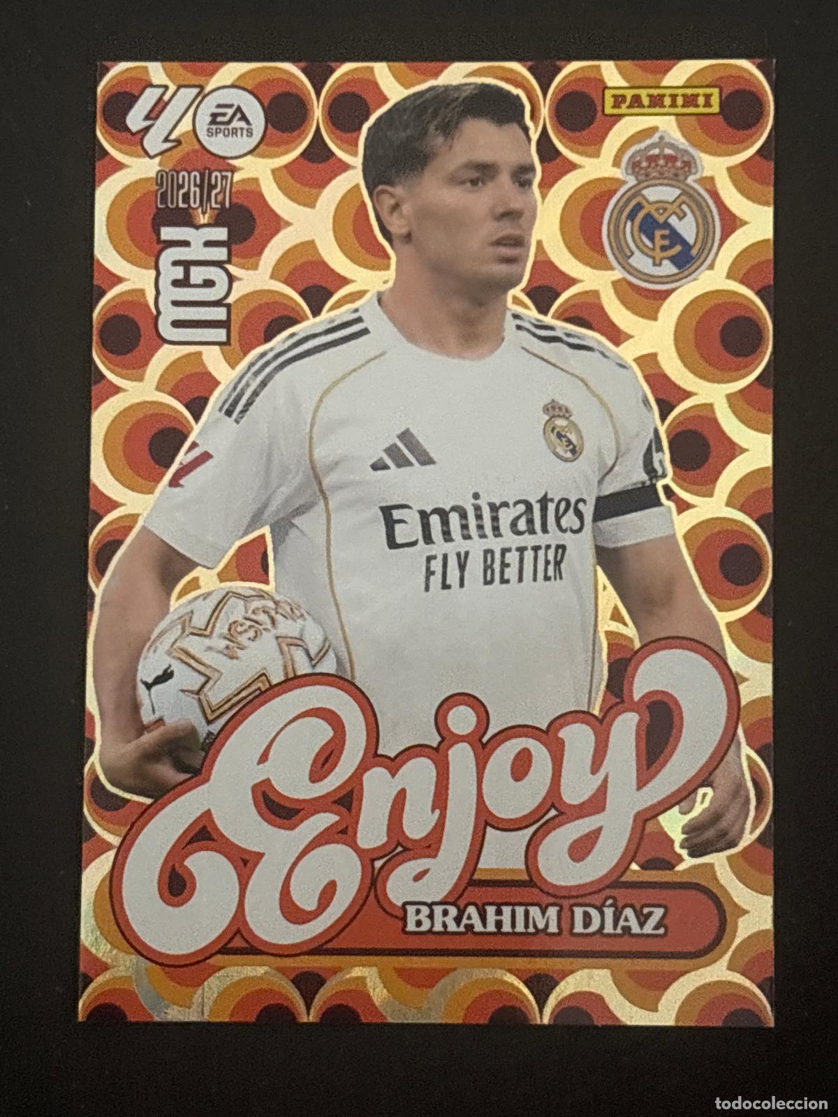 Cromos de f&uacute;tbol: 380P BRAHIM D&Iacute;AZ REAL MADRID ENJOY POWER MEGACRACKS MGK 26-27 2026-2027 PANINI LIGA
