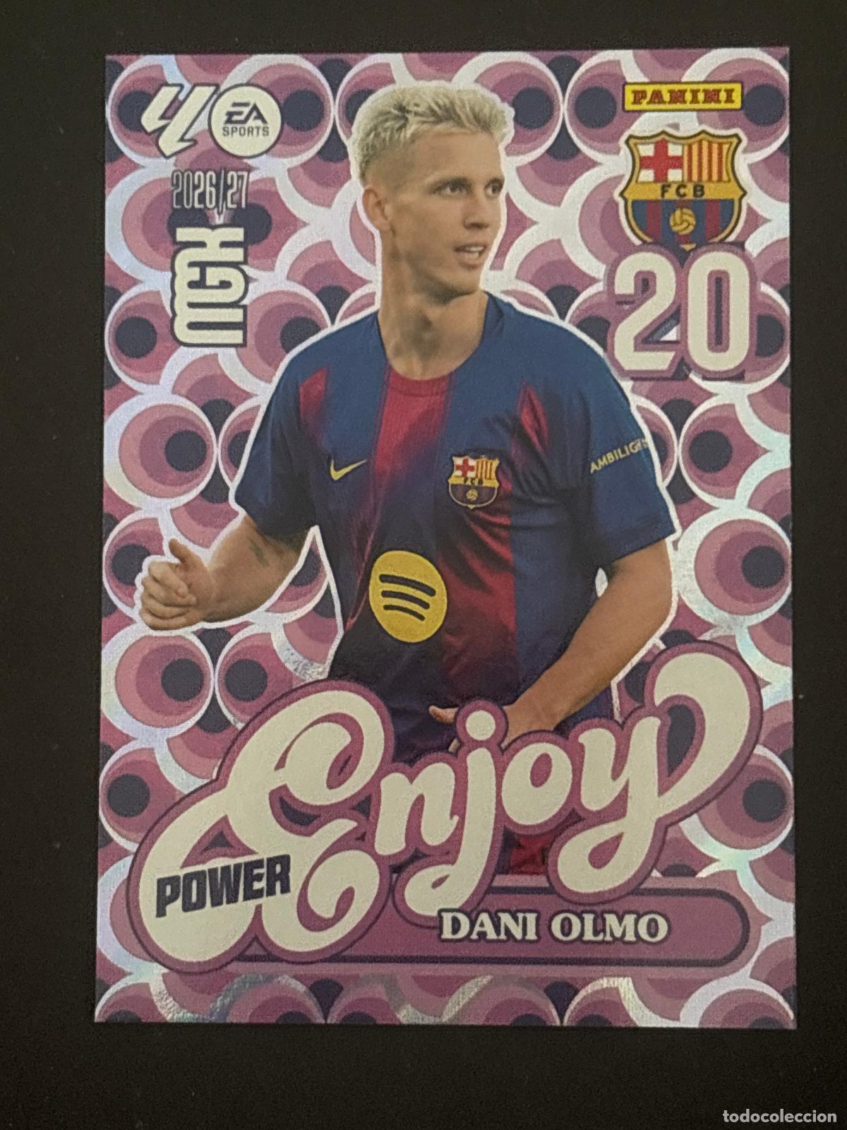 Cromos de f&uacute;tbol: 381P DANI OLMO BARCELONA ENJOY POWER MEGACRACKS MGK 26-27 2026-2027 PANINI LIGA