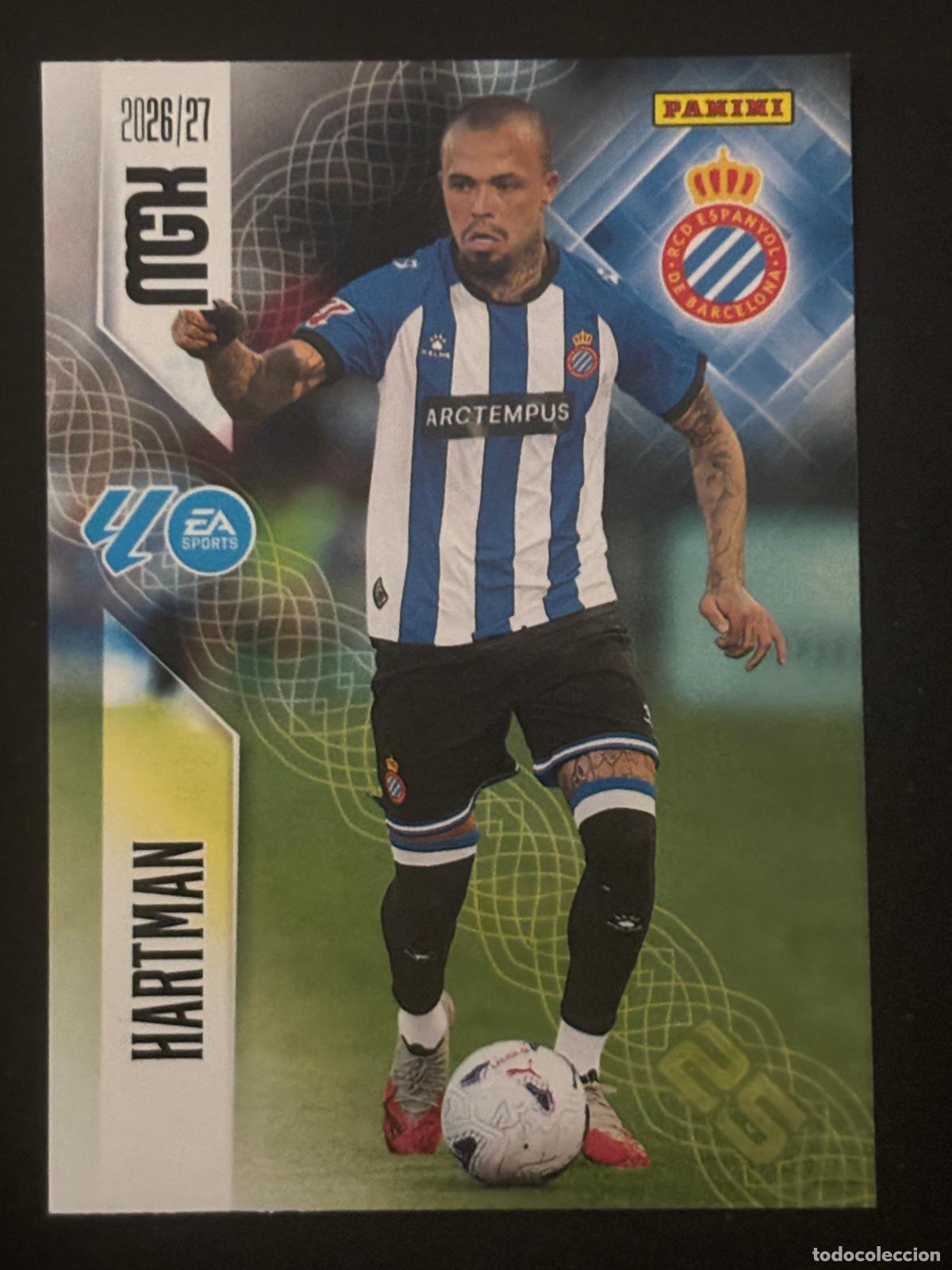 Cromos de f&uacute;tbol: 171 HARTMAN ESPANYOL 2&ordf; EDICI&Oacute;N MEGACRACKS MGK 26-27 2026-2027 PANINI LIGA