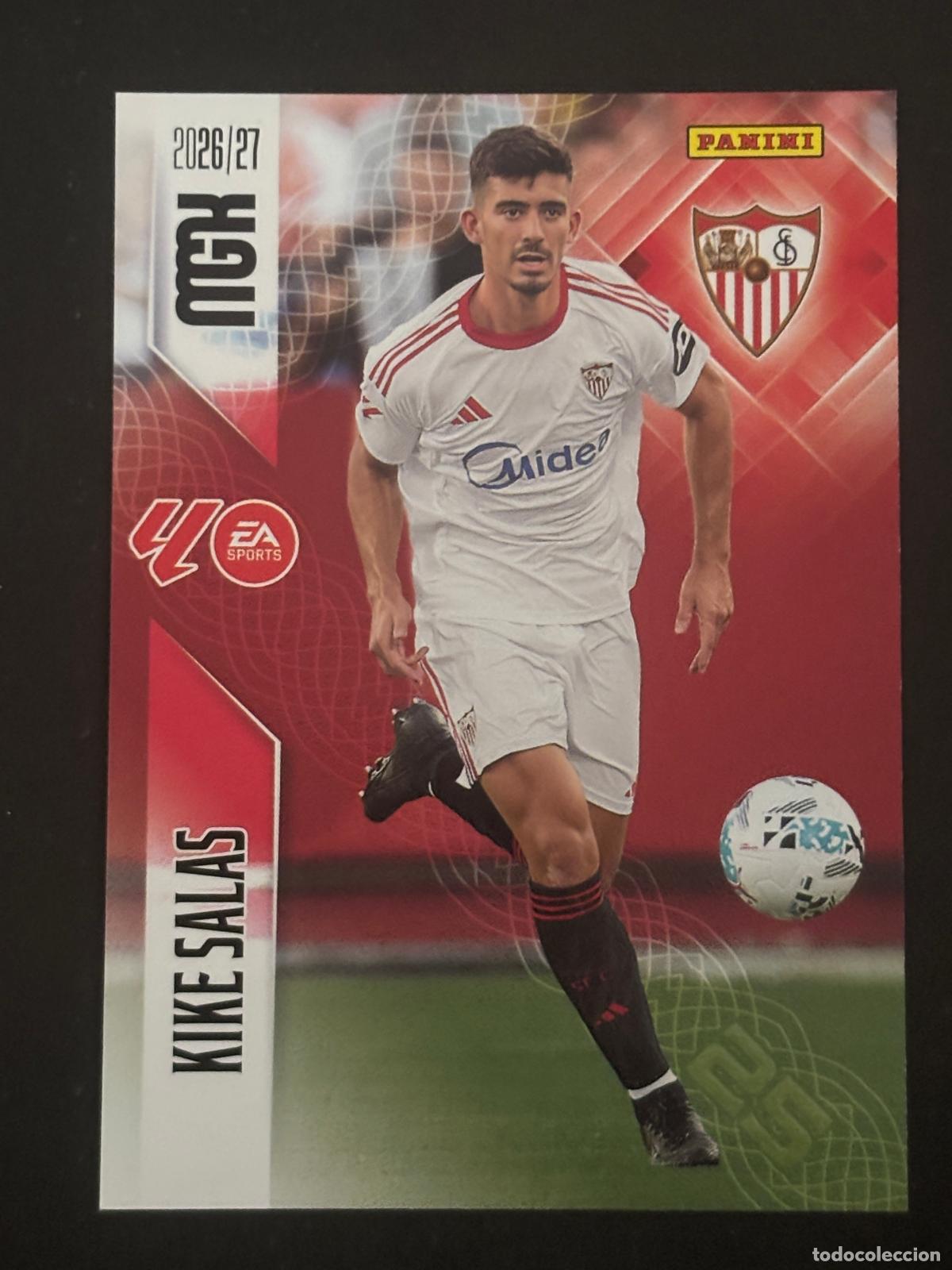 Cromos de f&uacute;tbol: 330 KIKE SALAS SEVILLA MEGACRACKS MGK 26-27 2026-2027 PANINI LIGA